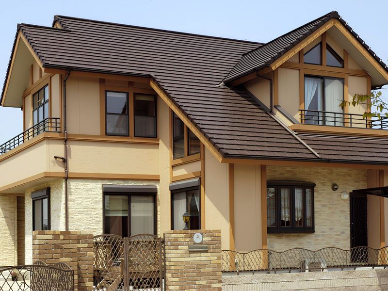 咖啡色 平板瓦 - 現代屋瓦施工首選