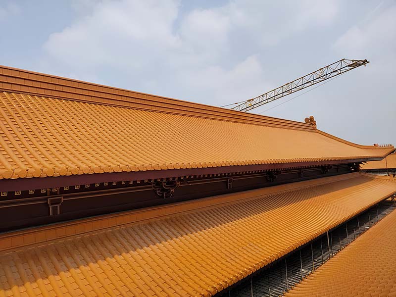 黃色 飛鳥瓦 - 傳統建築屋瓦更新