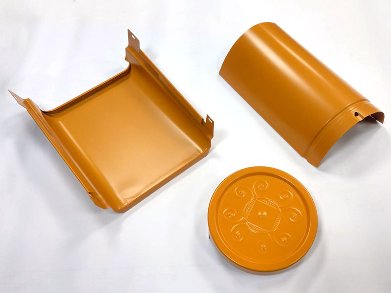 金屬色 本葺瓦 - 廟瓦完工外觀