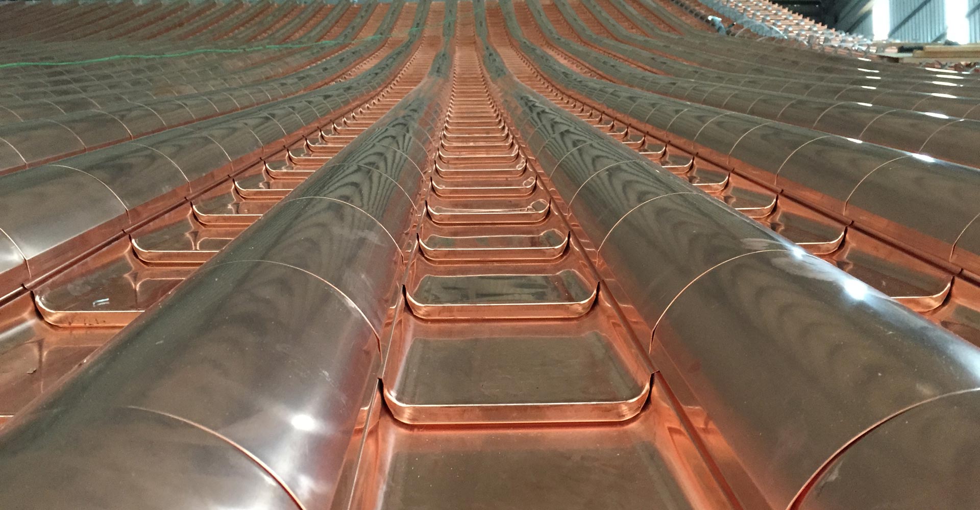 互茂工程專業銅瓦施工現場