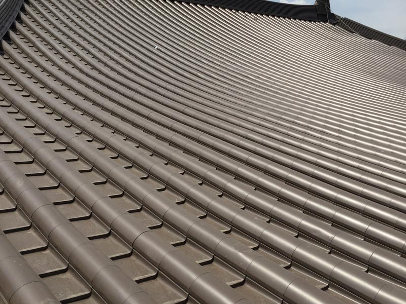 寺廟建築本葺瓦排列工藝