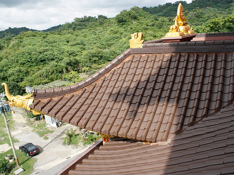 大社案場 深棕色系 S 型瓦實績